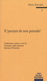 Il «pactum de non petendo» - Librerie.coop
