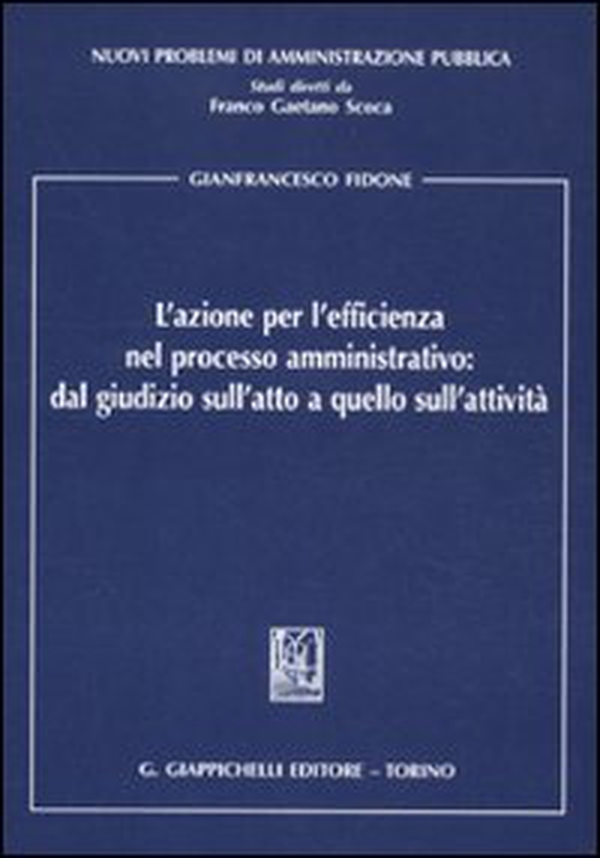 L'azione per l'efficienza nel processo amministrativo: dal giudizio sull'atto a quello sull'attività - Librerie.coop L'azione per l'efficienza nel processo amministrativo: dal giudizio sull'atto a quello sull'attività - Librerie.coop