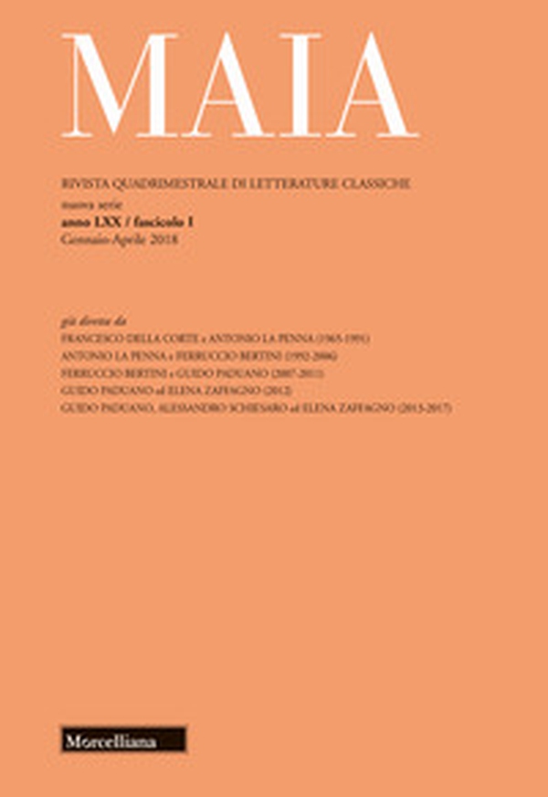 Maia. Rivista di letterature classiche - Librerie.coop Maia. Rivista di letterature classiche - Librerie.coop