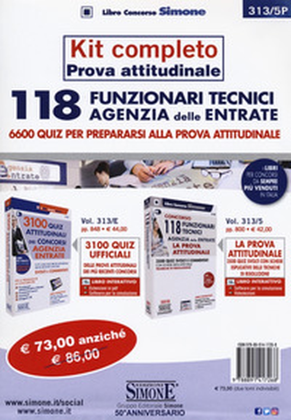 Concorso 118 Funzionari Tecnici Agenzia delle Entrate. Kit completo prova attitudinale. 6600 quiz per prepararsi alla prova attitudinale - Librerie.coop Concorso 118 Funzionari Tecnici Agenzia delle Entrate. Kit completo prova attitudinale. 6600 quiz per prepararsi alla prova attitudinale - Librerie.coop