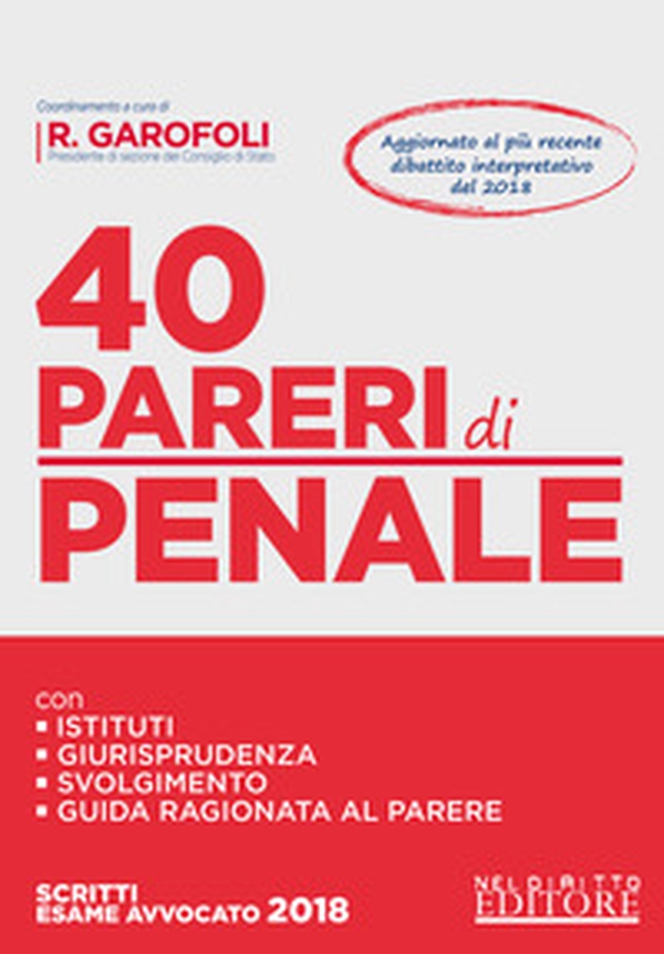 40 pareri di penale - Librerie.coop 40 pareri di penale - Librerie.coop