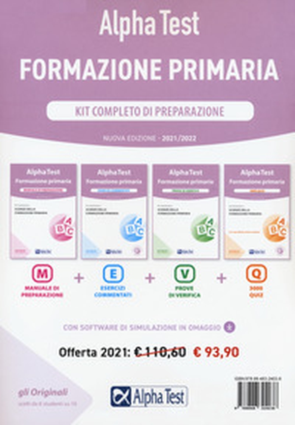 Alpha Test. Formazione primaria. Kit completo di preparazione - Librerie.coop Alpha Test. Formazione primaria. Kit completo di preparazione - Librerie.coop
