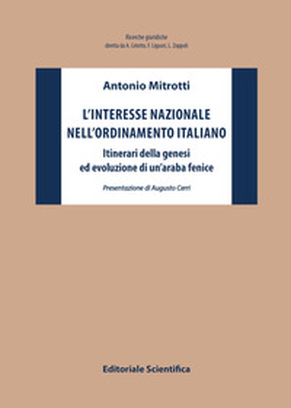 L'interesse nazionale nell'ordinamento italiano. Itinerari della genesi ed evoluzione di un'araba fenice - Librerie.coop L'interesse nazionale nell'ordinamento italiano. Itinerari della genesi ed evoluzione di un'araba fenice - Librerie.coop