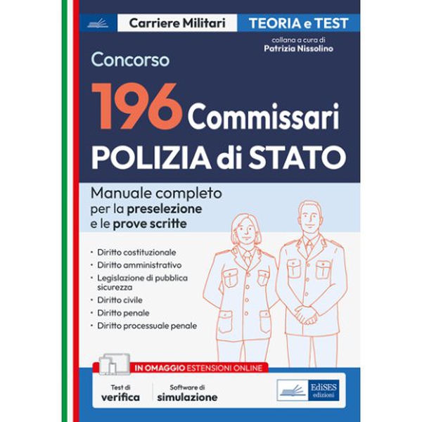 Concorso 196 Commissari Polizia di Stato - Manuale di teoria e test - Librerie.coop Concorso 196 Commissari Polizia di Stato - Manuale di teoria e test - Librerie.coop