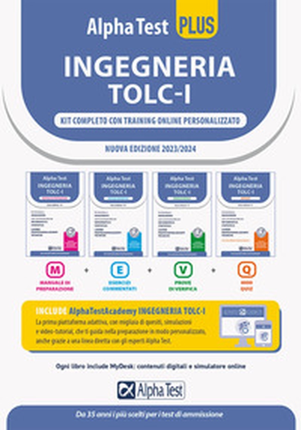 Alpha Test plus. Ingegneria. TOLC-I. Kit completo - Librerie.coop Alpha Test plus. Ingegneria. TOLC-I. Kit completo - Librerie.coop