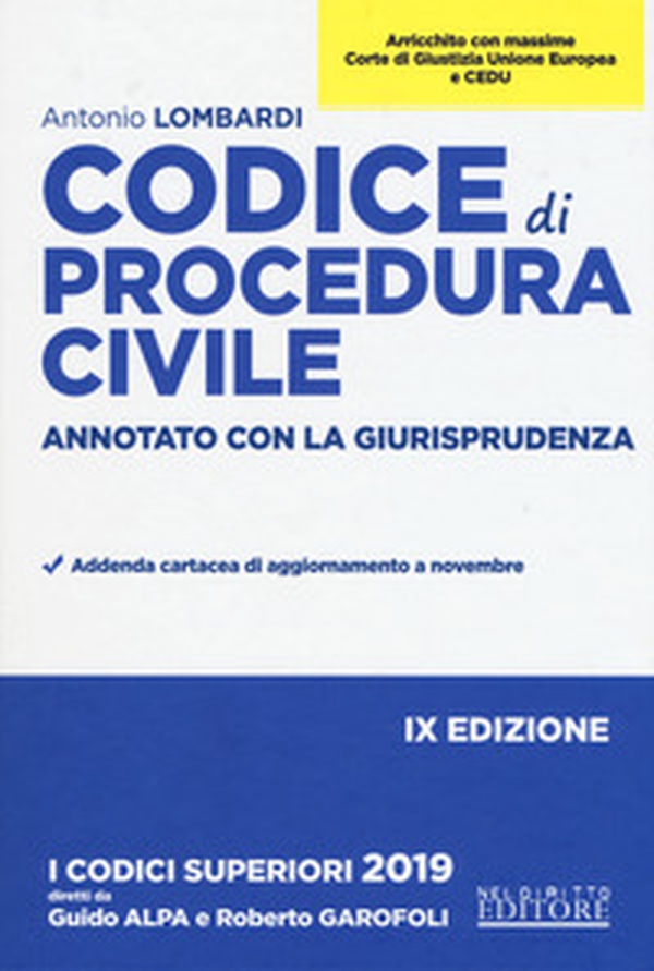 Codice di procedura civile. Annotato con la giurisprudenza - Librerie.coop Codice di procedura civile. Annotato con la giurisprudenza - Librerie.coop