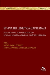 Stvdia hellenistica gaditana - Vol. 2 - Librerie.coop