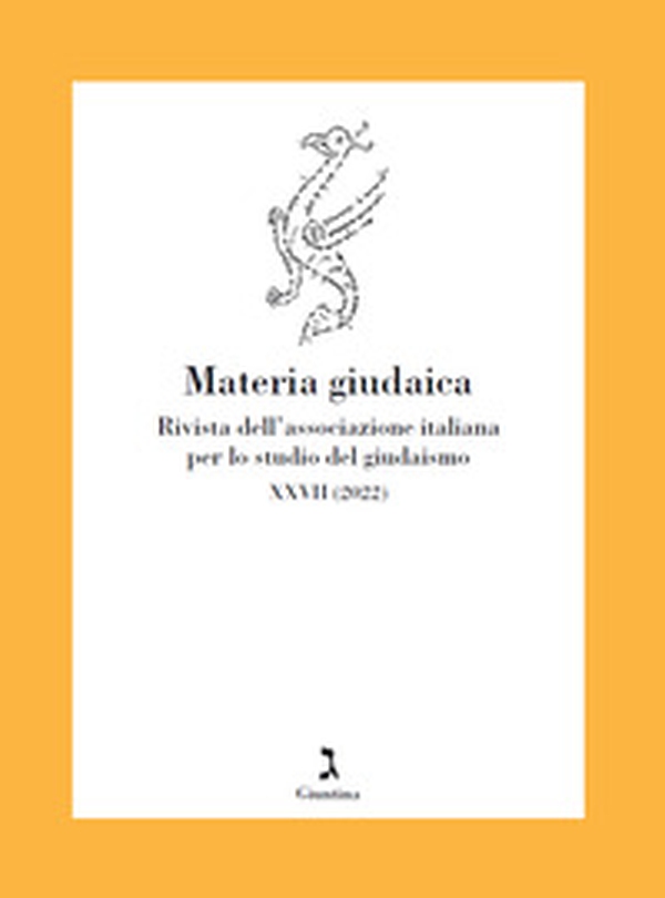 Materia giudaica. Rivista dell'Associazione italiana per lo studio del giudaismo - Vol. 27\1 - Librerie.coop Materia giudaica. Rivista dell'Associazione italiana per lo studio del giudaismo - Vol. 27\1 - Librerie.coop