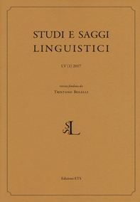 Studi e saggi linguistici - Vol. 1 - Librerie.coop
