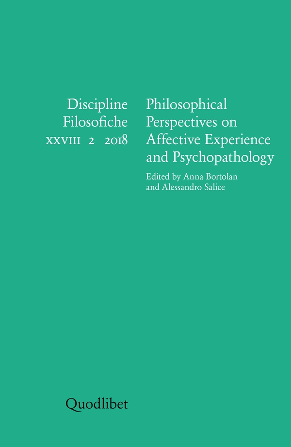 Philosophical Perspectives on Affective Experience and Psychopathology - Librerie.coop Philosophical Perspectives on Affective Experience and Psychopathology - Librerie.coop