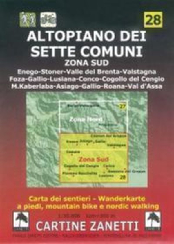 Altopiano dei Sette Comuni. Zona sud 1:30.000 1cm=300m. Carta dei sentieri a piedi, mountain bike e nordic walking - Librerie.coop Altopiano dei Sette Comuni. Zona sud 1:30.000 1cm=300m. Carta dei sentieri a piedi, mountain bike e nordic walking - Librerie.coop