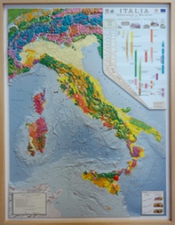 Carta geologica d'Italia. Scala 1:1.250.000 (carta in rilievo con cornice cm 89x117) - Librerie.coop