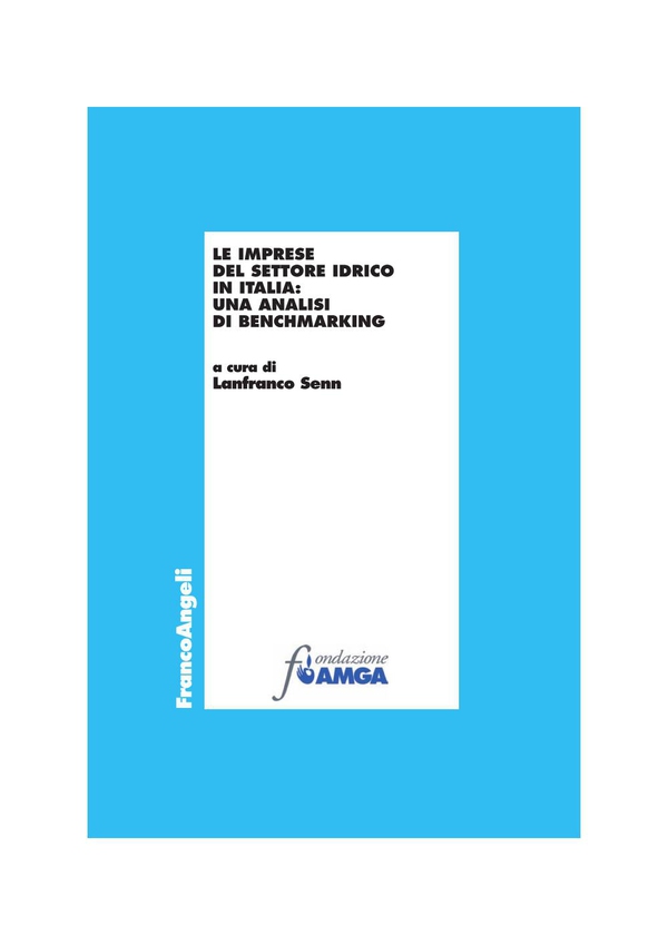 Le imprese del settore idrico in Italia: una analisi di benchmarking - Librerie.coop Le imprese del settore idrico in Italia: una analisi di benchmarking - Librerie.coop