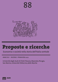 Proposte e ricerche. Economia e società nella storia dell'Italia centrale - Vol. 88 - Librerie.coop