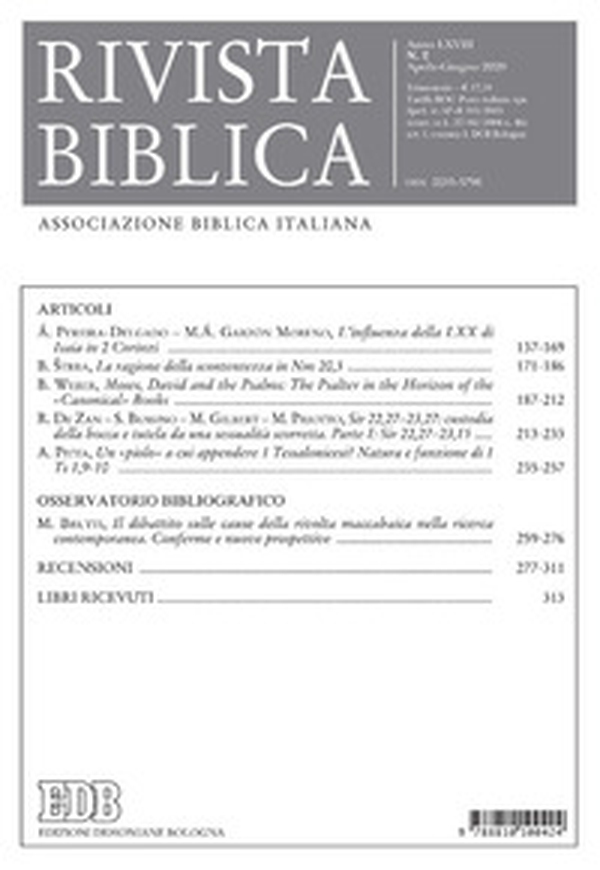 Rivista biblica - Librerie.coop Rivista biblica - Librerie.coop