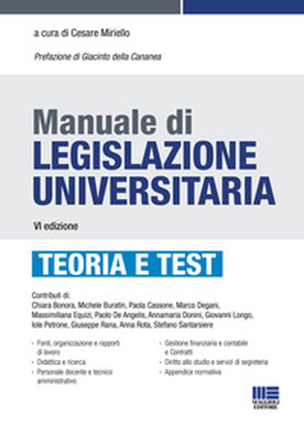 Manuale di legislazione universitaria - Librerie.coop Manuale di legislazione universitaria - Librerie.coop