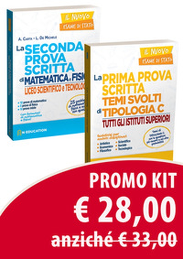 Kit maturità 2020: La prima prova scritta. Temi svolti di tipologia C-La seconda prova scritta di matematica e fisica - Librerie.coop Kit maturità 2020: La prima prova scritta. Temi svolti di tipologia C-La seconda prova scritta di matematica e fisica - Librerie.coop