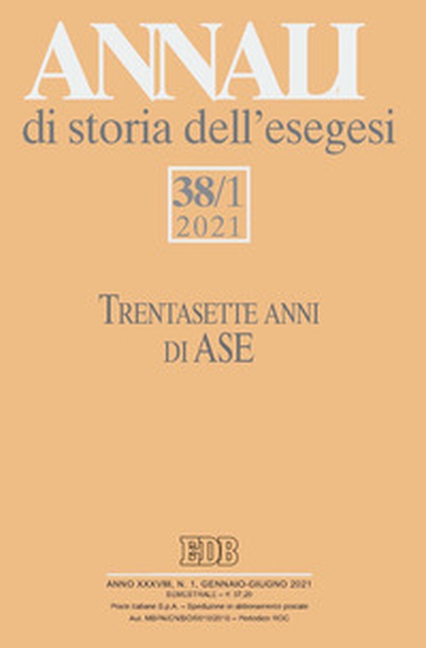 Annali di storia dell'esegesi. Ediz. italiana e inglese - Librerie.coop Annali di storia dell'esegesi. Ediz. italiana e inglese - Librerie.coop
