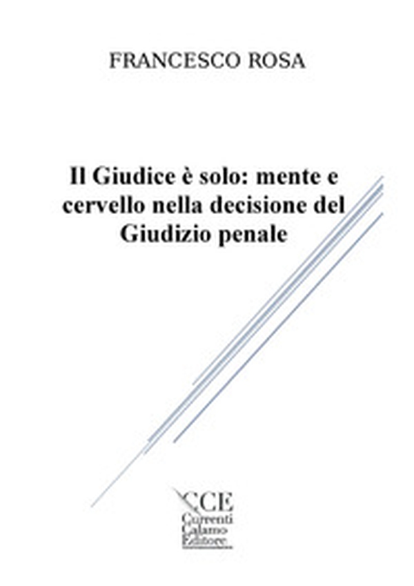 Il giudice è solo: mente e cervello nella decisione del giudizio penale - Librerie.coop Il giudice è solo: mente e cervello nella decisione del giudizio penale - Librerie.coop