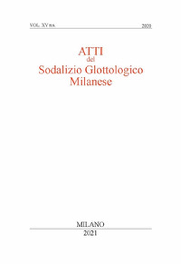 Atti del sodalizio glottologico milanese. Nuova serie - Librerie.coop Atti del sodalizio glottologico milanese. Nuova serie - Librerie.coop