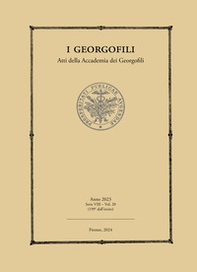 I Georgofili. Atti della Accademia dei Georgofili - Vol. 20 - Librerie.coop