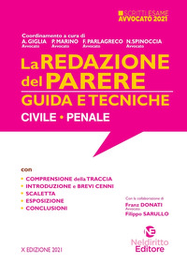 La redazione del parere. Guida e tecniche. Civile-Penale - Librerie.coop La redazione del parere. Guida e tecniche. Civile-Penale - Librerie.coop