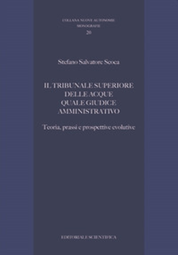 Il tribunale superiore delle acque quale giudice amministrativo. Teoria, prassi e prospettive evolutive - Librerie.coop Il tribunale superiore delle acque quale giudice amministrativo. Teoria, prassi e prospettive evolutive - Librerie.coop