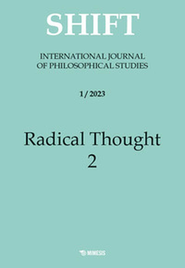 Shift. International journal of philosophical studies - Vol. 1 - Librerie.coop Shift. International journal of philosophical studies - Vol. 1 - Librerie.coop
