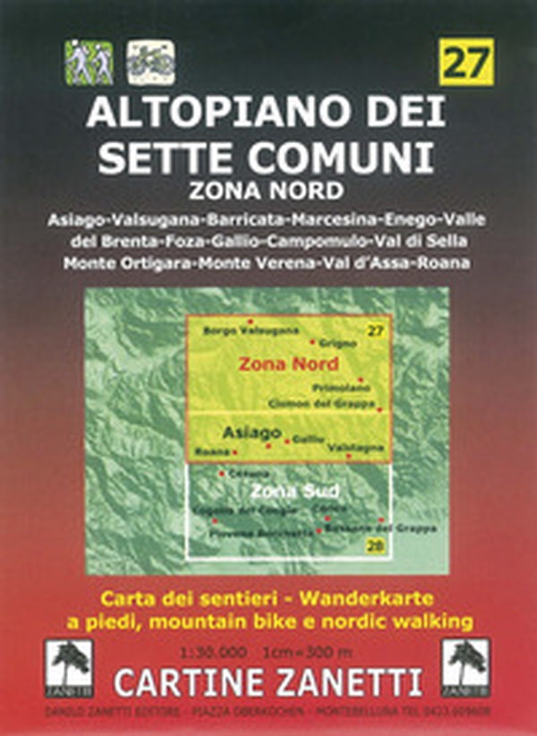 Altopiano dei Sette Comuni. Zona nord. 1:30.000 1cm=300m. Carta dei sentieri a piedi, mountain bike e nordic walking - Librerie.coop Altopiano dei Sette Comuni. Zona nord. 1:30.000 1cm=300m. Carta dei sentieri a piedi, mountain bike e nordic walking - Librerie.coop
