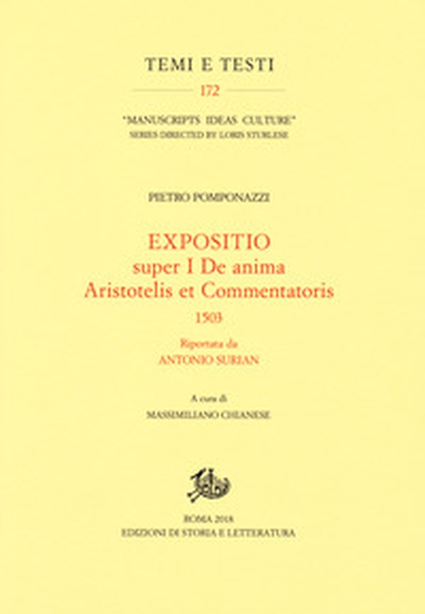 Expositio super primo «De anima Aristotelis et commentatoris» (1503) riportata da Antonio Surian - Librerie.coop Expositio super primo «De anima Aristotelis et commentatoris» (1503) riportata da Antonio Surian - Librerie.coop