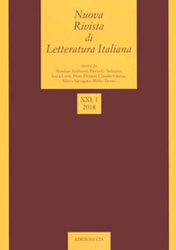 Nuova rivista di letteratura italiana - Vol. 1 - Librerie.coop Nuova rivista di letteratura italiana - Vol. 1 - Librerie.coop