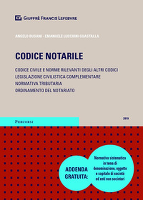 Codice notarile. Codice civile e norme rilevanti degli altri codici. Legislazione civilistica complementare. Normativa tributaria. Ordinamento del notariato - Librerie.coop Codice notarile. Codice civile e norme rilevanti degli altri codici. Legislazione civilistica complementare. Normativa tributaria. Ordinamento del notariato - Librerie.coop