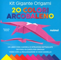Kit gigante origami. 20 colori arcobaleno - Librerie.coop