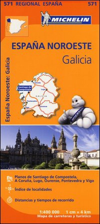 España Noreste. Galicia 1:400.000 - Librerie.coop