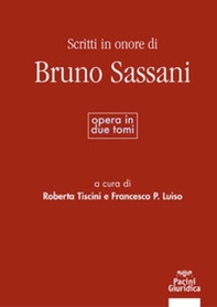 Scritti in onore di Bruno Sassani - Librerie.coop