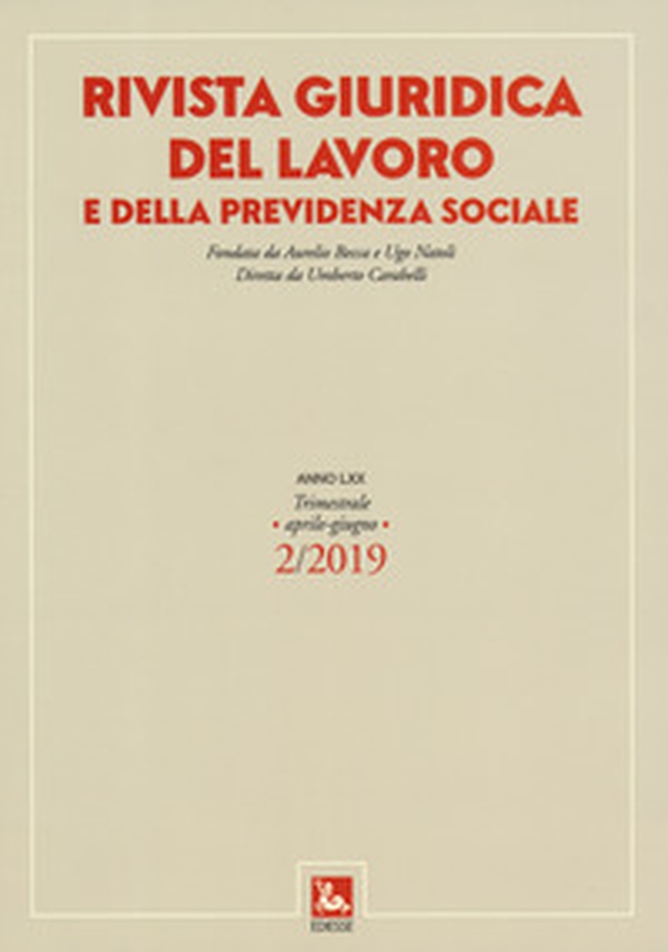 Rivista giuridica del lavoro e della previdenza sociale - Vol. 2 - Librerie.coop Rivista giuridica del lavoro e della previdenza sociale - Vol. 2 - Librerie.coop