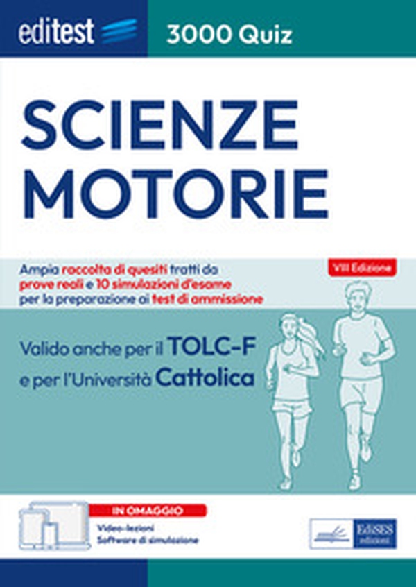 EdiTEST. Scienze motorie. 3000 quiz. Ampia raccolta di quesiti tratti da prove reali e 10 simulazioni d'esame per la preparazione ai test di accesso - Librerie.coop EdiTEST. Scienze motorie. 3000 quiz. Ampia raccolta di quesiti tratti da prove reali e 10 simulazioni d'esame per la preparazione ai test di accesso - Librerie.coop