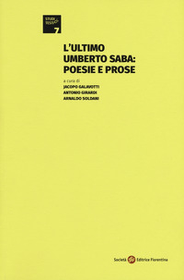 L'ultimo Umberto Saba: poesie e prose - Librerie.coop L'ultimo Umberto Saba: poesie e prose - Librerie.coop