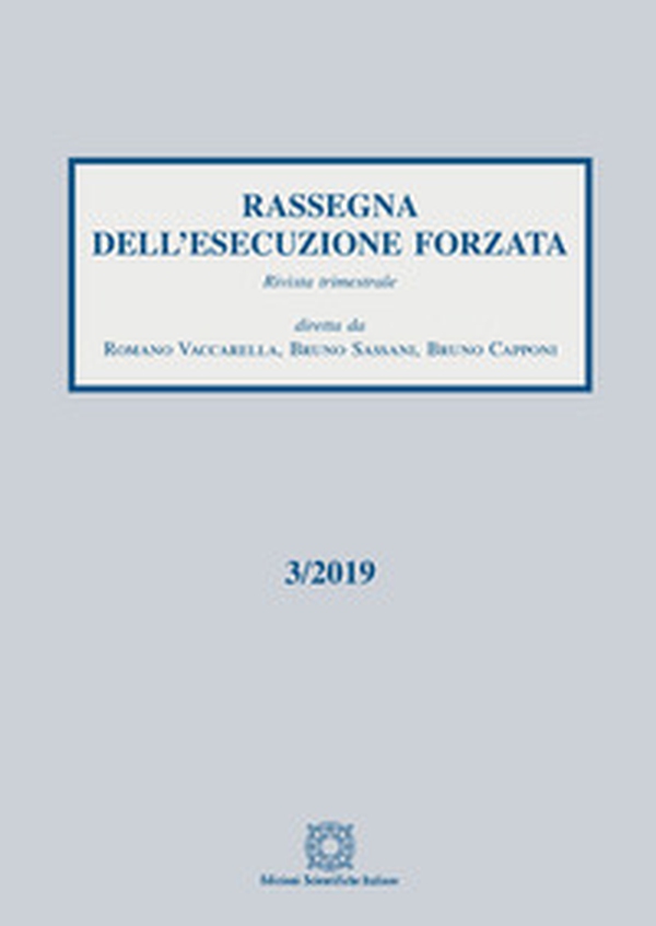 Rassegna dell'esecuzione forzata - Librerie.coop Rassegna dell'esecuzione forzata - Librerie.coop