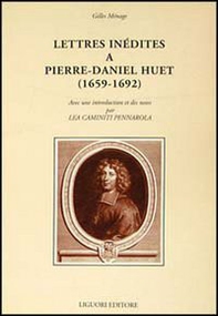 Lettres inédites a Pierre-Daniel Huet (1659-1692) - Librerie.coop