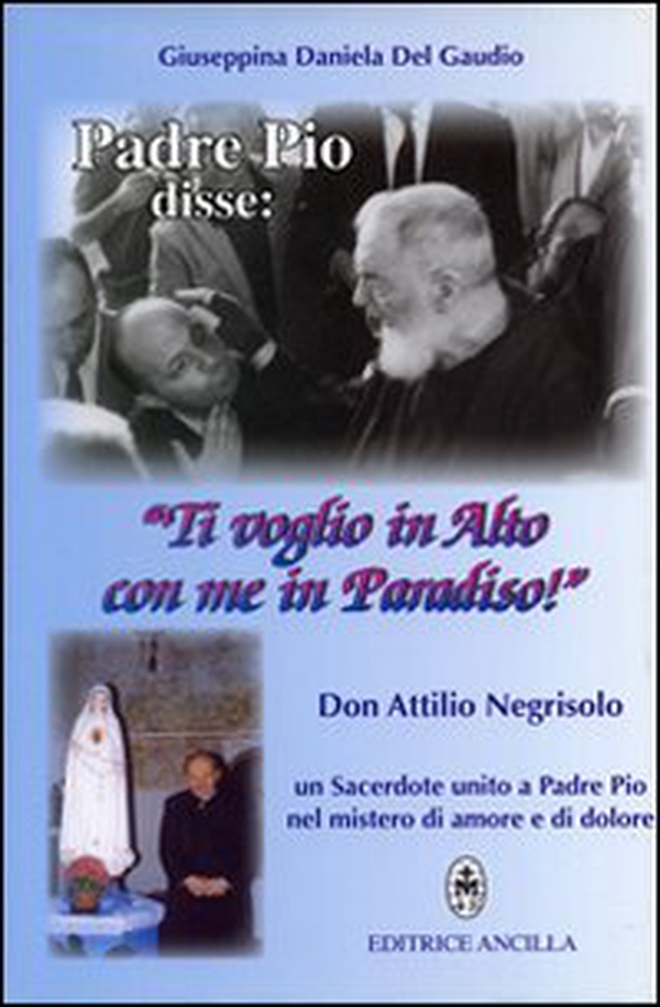 Padre Pio disse: «ti voglio in alto con me in paradiso!». Don Attilio Negrisolo, un sacerdote unito a padre Pio nel mistero di amore e di dolore - Librerie.coop Padre Pio disse: «ti voglio in alto con me in paradiso!». Don Attilio Negrisolo, un sacerdote unito a padre Pio nel mistero di amore e di dolore - Librerie.coop