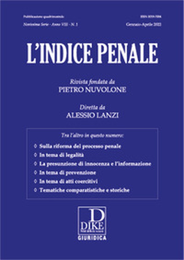 L'indice penale - Vol. 1 - Librerie.coop L'indice penale - Vol. 1 - Librerie.coop