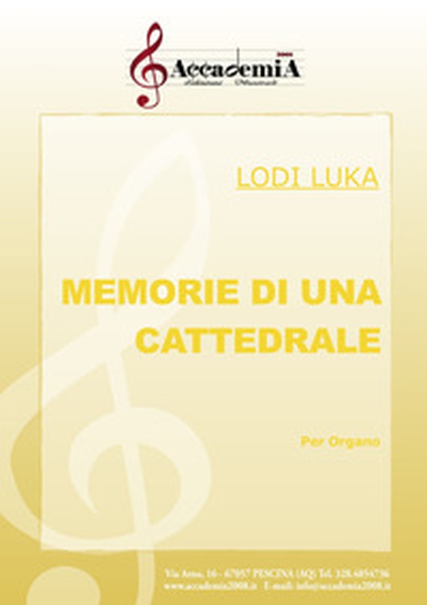 Memorie di una cattedrale. Per organo - Librerie.coop Memorie di una cattedrale. Per organo - Librerie.coop