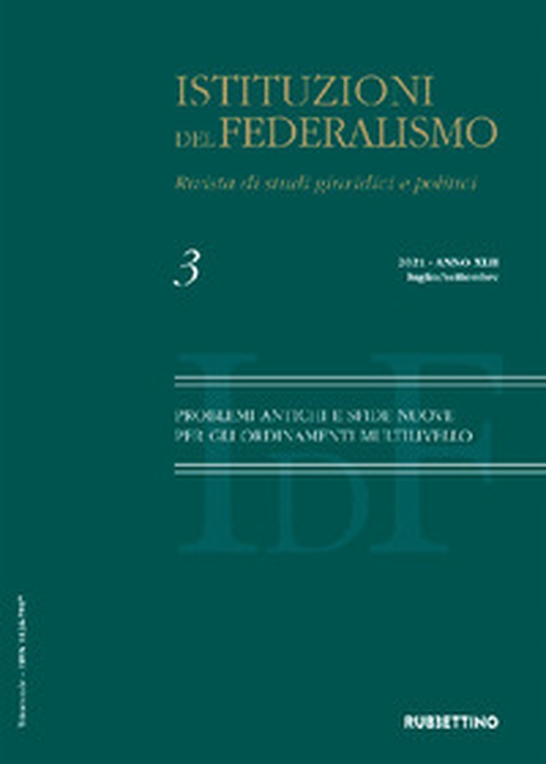 Istituzioni del federalismo. Rivista di studi giuridici e politici - Vol. 3 - Librerie.coop Istituzioni del federalismo. Rivista di studi giuridici e politici - Vol. 3 - Librerie.coop