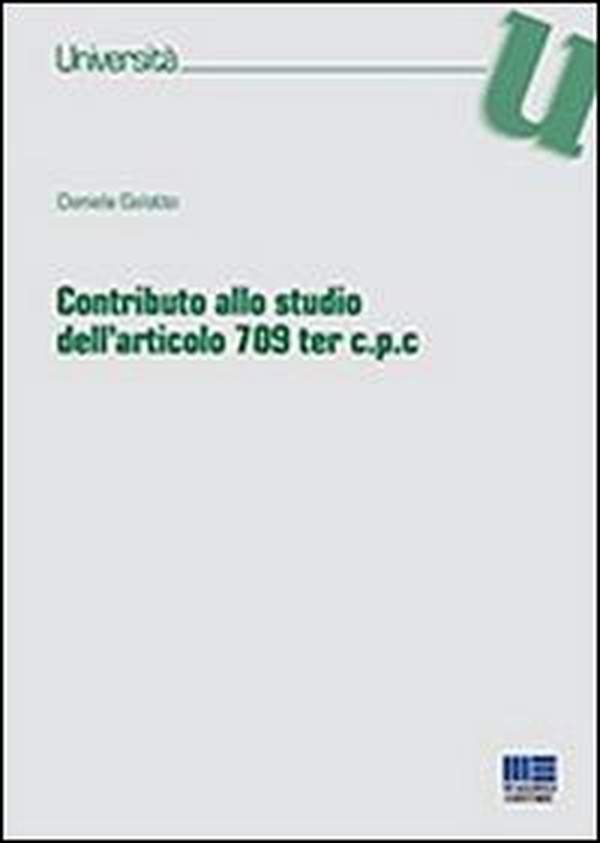 Contributo allo studio dell'articolo 709 ter c.p.c. - Librerie.coop Contributo allo studio dell'articolo 709 ter c.p.c. - Librerie.coop