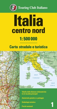 Italia centro nord 1:500.000. Carta stradale e turistica - Librerie.coop