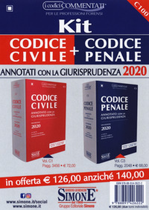 Kit Codice civile+Codice penale. Annotati con la giurisprudenza - Librerie.coop Kit Codice civile+Codice penale. Annotati con la giurisprudenza - Librerie.coop