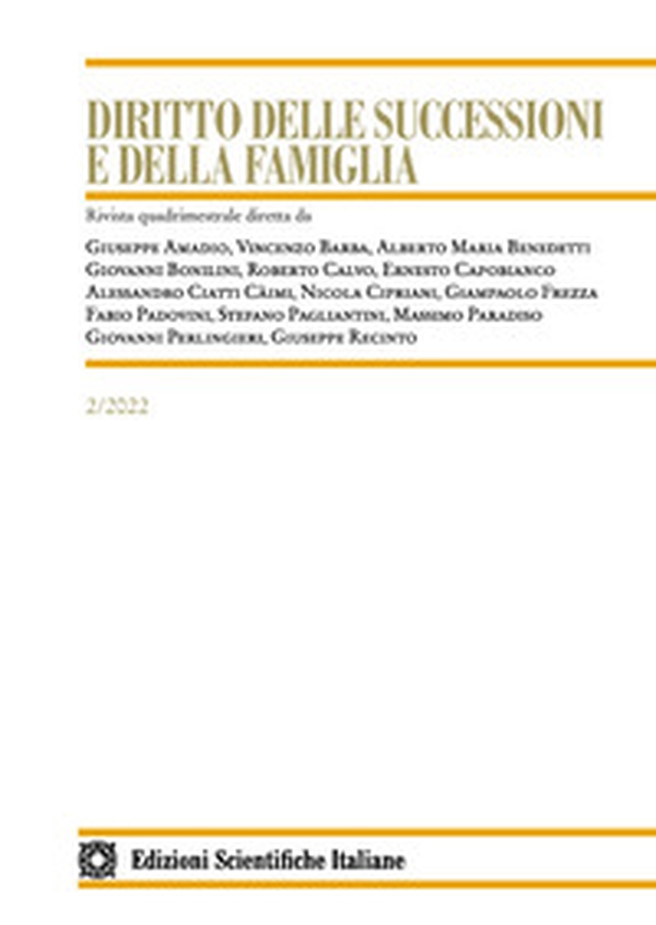 Diritto delle successioni e della famiglia - Vol. 2 - Librerie.coop Diritto delle successioni e della famiglia - Vol. 2 - Librerie.coop