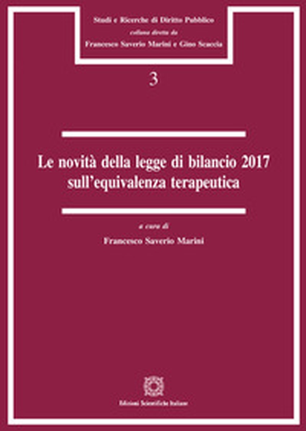Le novità della legge di bilancio 2017 sull'equivalenza terapeutica - Librerie.coop Le novità della legge di bilancio 2017 sull'equivalenza terapeutica - Librerie.coop