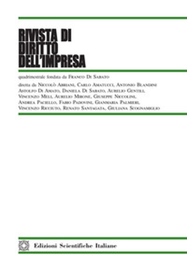 Rivista di diritto dell'impresa - Vol. 3 - Librerie.coop Rivista di diritto dell'impresa - Vol. 3 - Librerie.coop